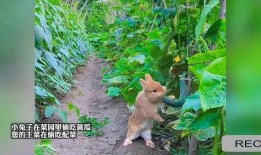 可爱兔兔吃瓜