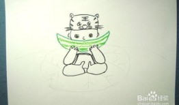 吃瓜凯莉简笔画,简笔画中的趣味生活瞬间